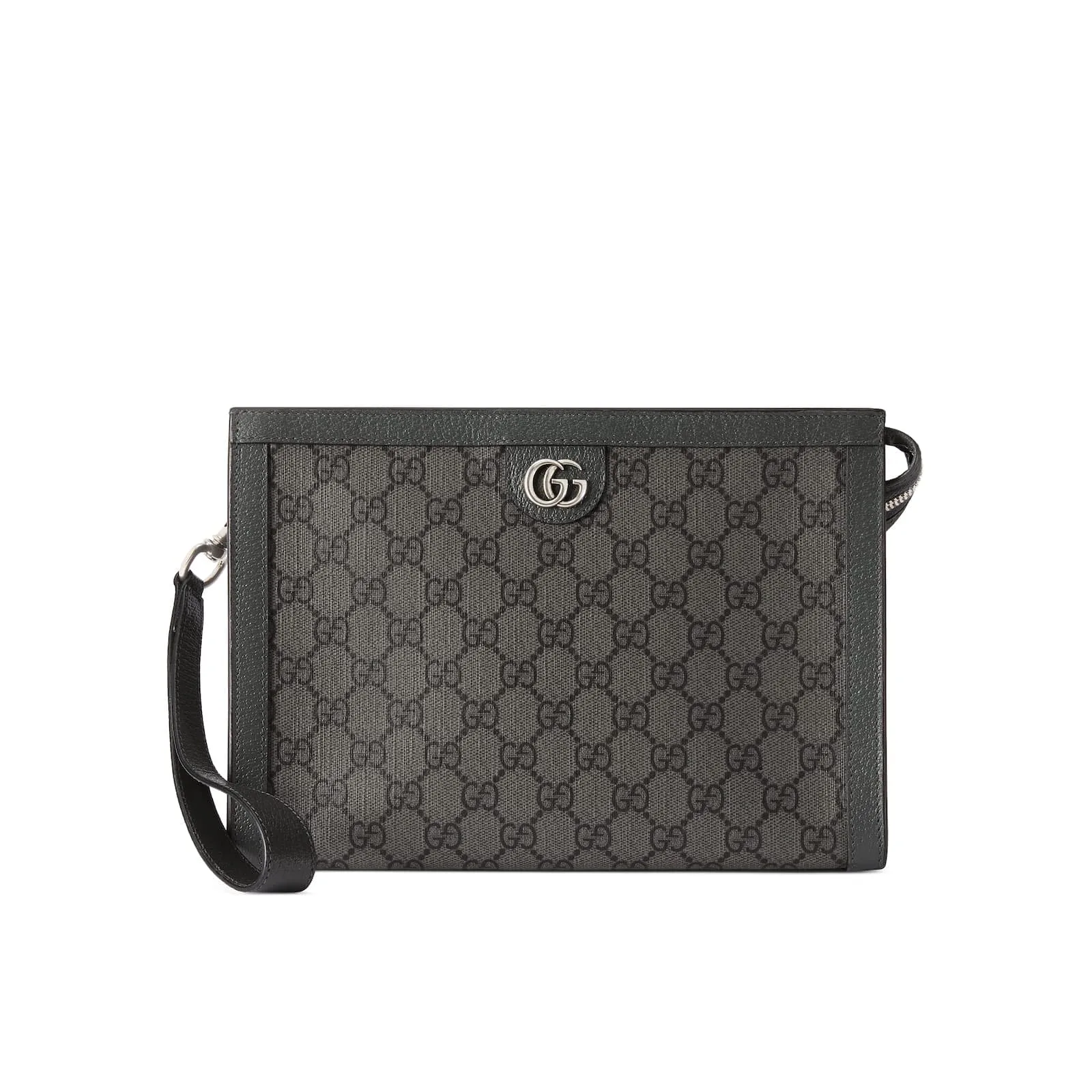 Replica Designer Bags Gucci Replica Bags Ophidia GG pouch grey and black Supreme