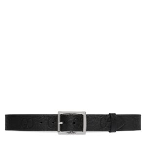 GUCCI Belt GG rubber-effect leather belt