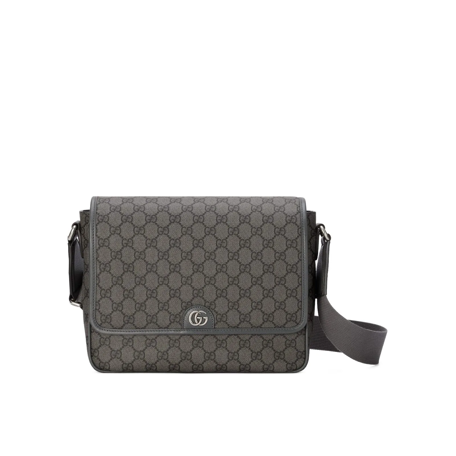 Replica Designer Bags Gucci Replica Bags Ophidia messenger bag grey and black Supreme Tender