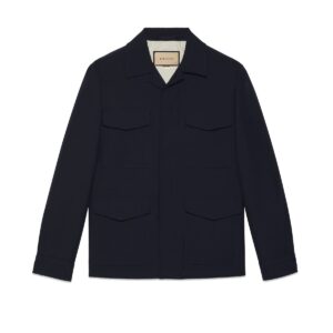 GUCCI Replica Designer Clothes Wool twill jacket