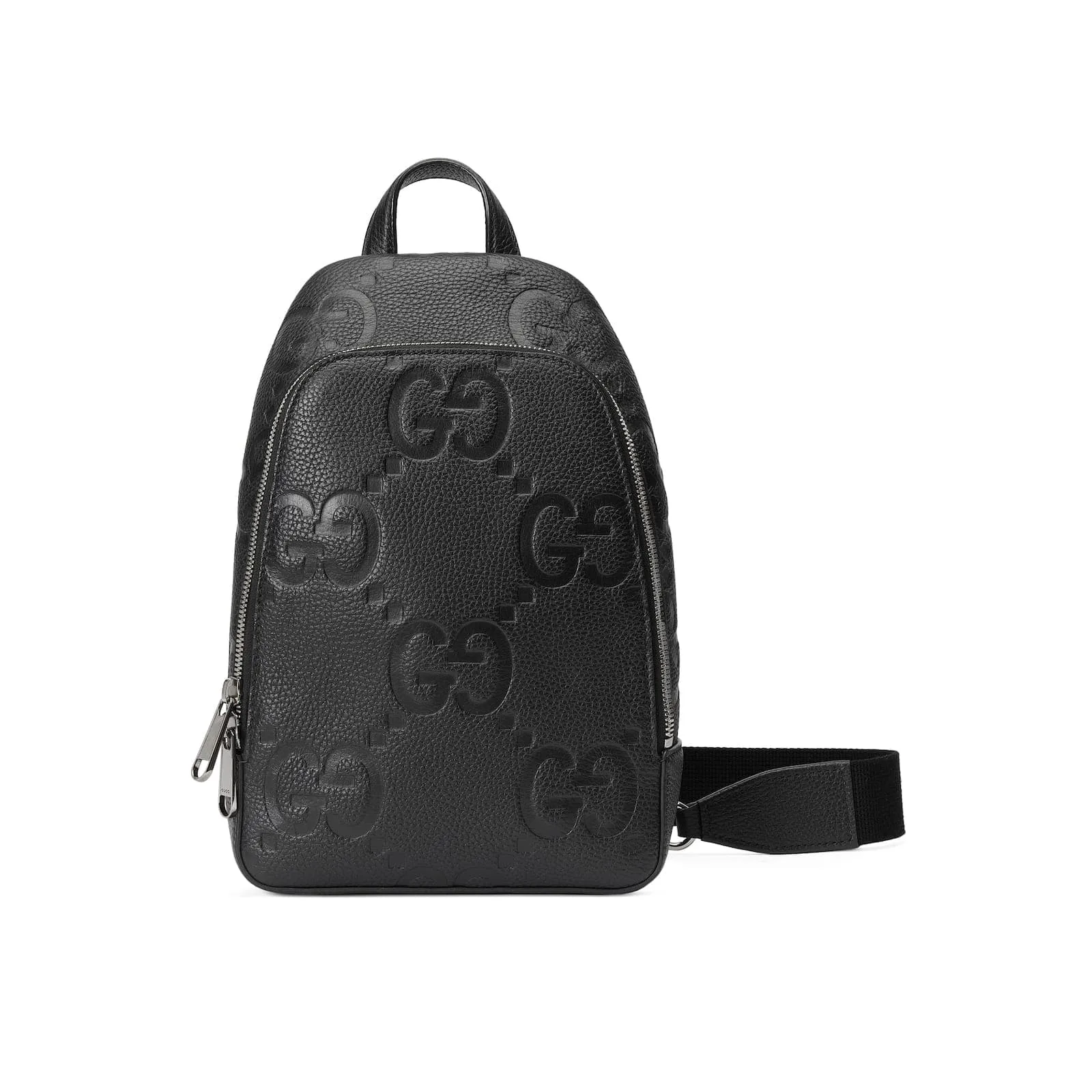 Replica Designer Bags Gucci Replica Bags Jumbo GG crossbody bag black leather