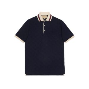 GUCCI Clothing Cotton polo shirt with GG embroidery