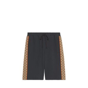 GUCCI Clothing Cotton jersey shorts with GG inserts
