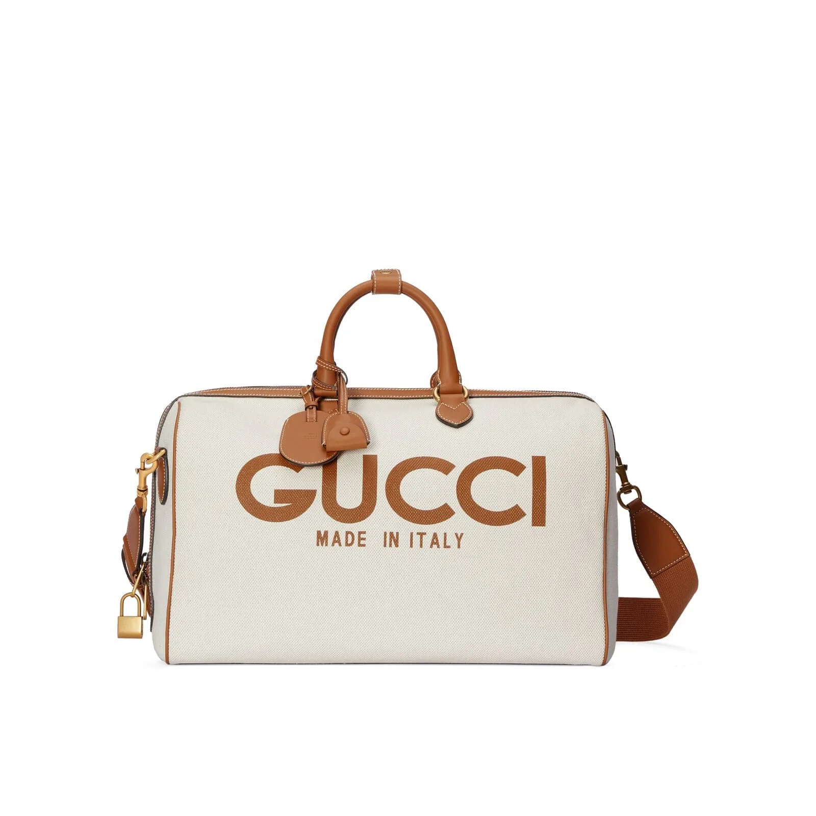 Replica Designer Bags Gucci Replica Bags Large duffle bag with print beige canvas
