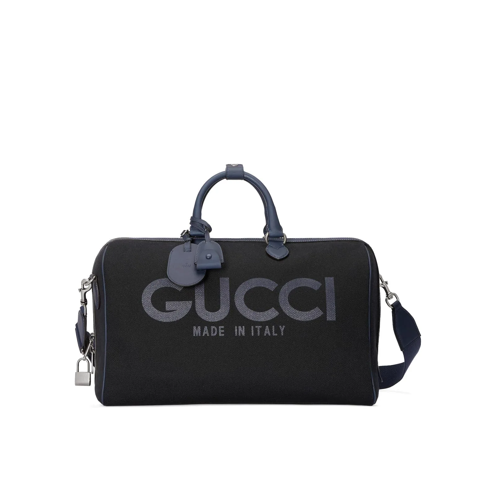 Replica Designer Bags Gucci Replica Bags Large duffle bag with print black canvas
