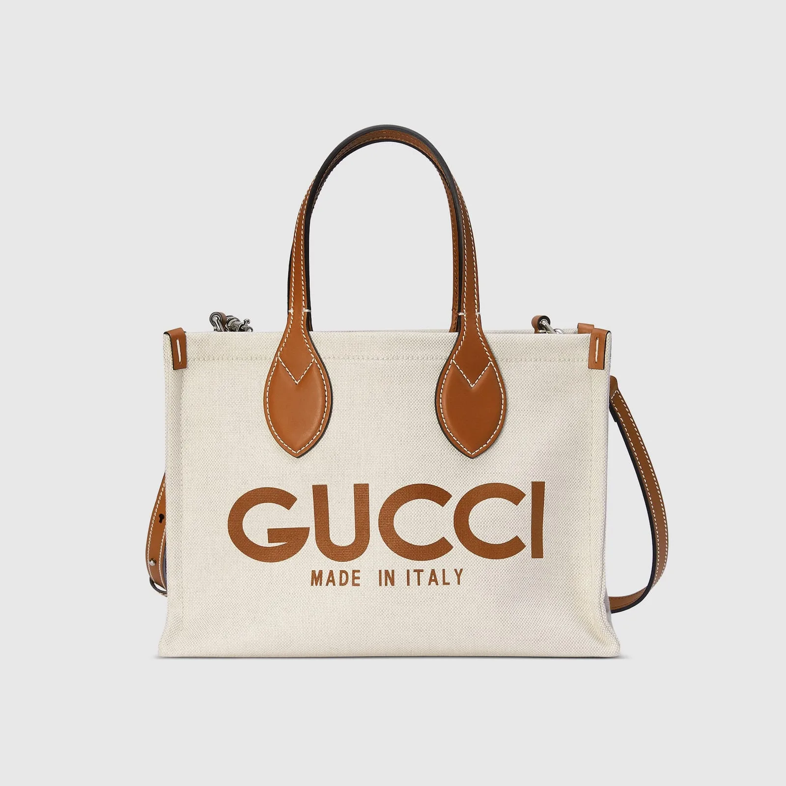 Replica Designer Bags Gucci replica Mini tote bag with print beige canvas