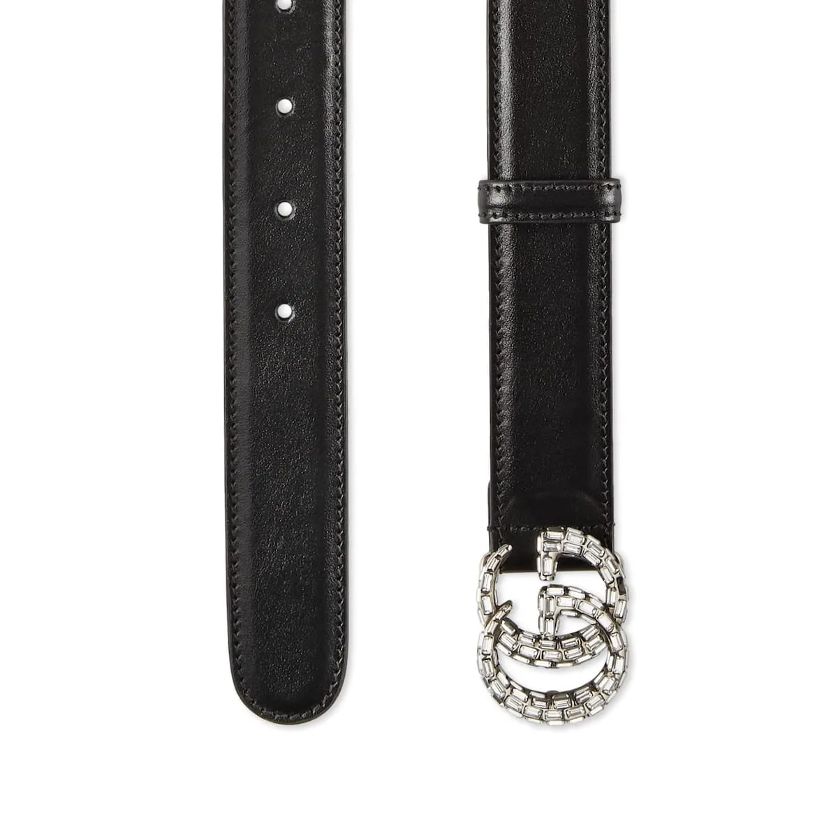 Fake Gucci belt GG Marmont thin with crystals