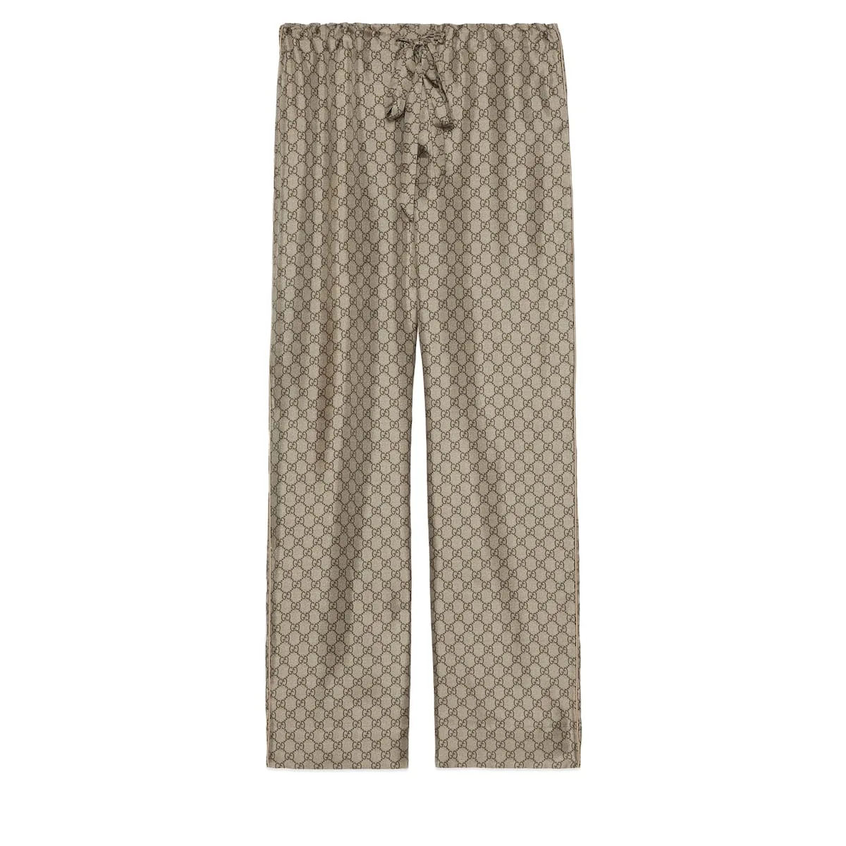 Gucci replica designer clothes GG supreme print silk pant