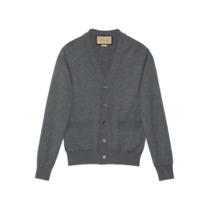GUCCI Replica Designer Clothes Wool cardigan with embroidery