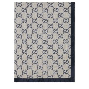 GUCCI Double-sided GG quilted cotton blanket