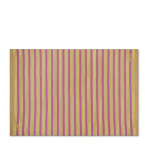 GUCCI Striped printed silk cotton stole