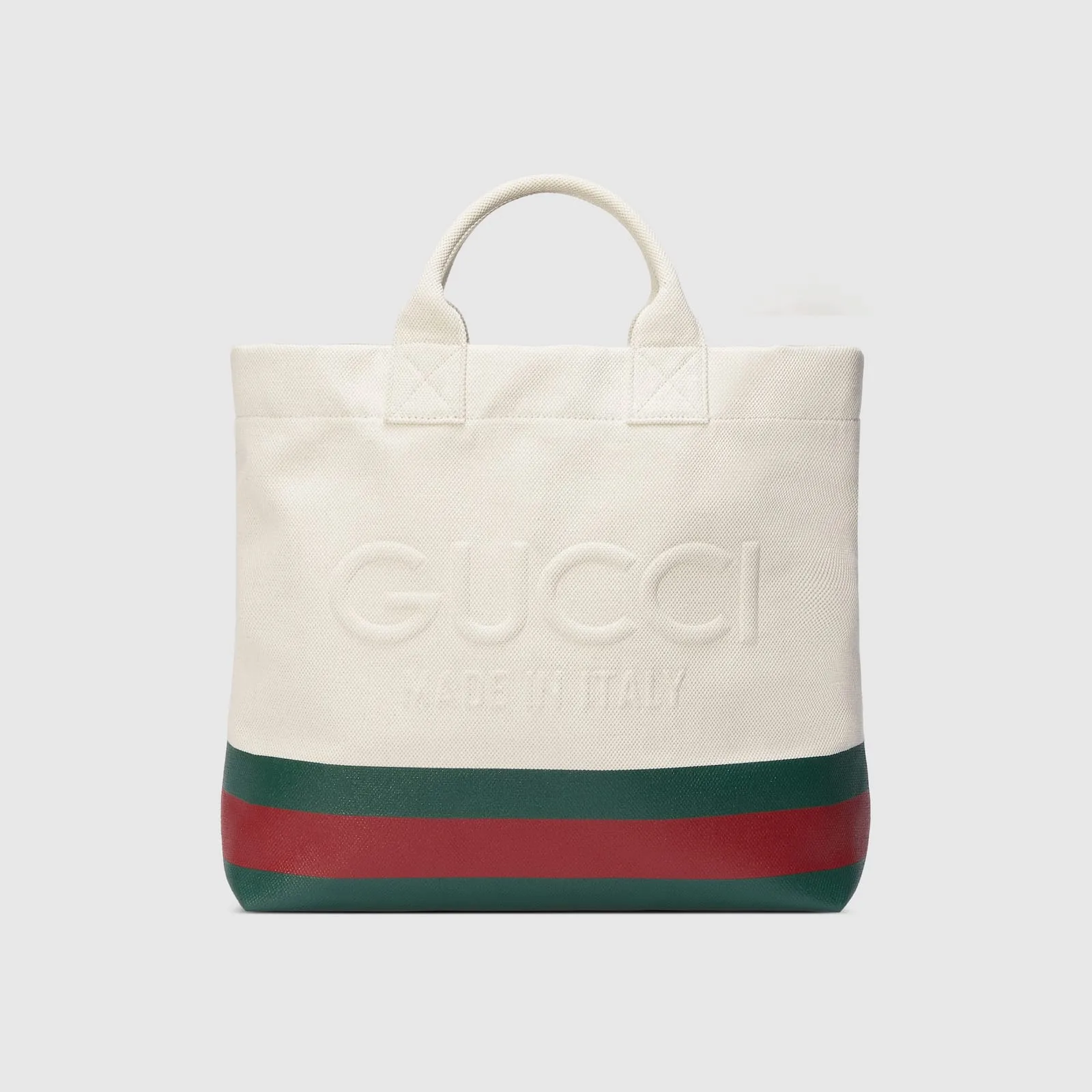 Replica Designer Bags Gucci replica Canvas tote bag with embossed detail natural canvas with Web