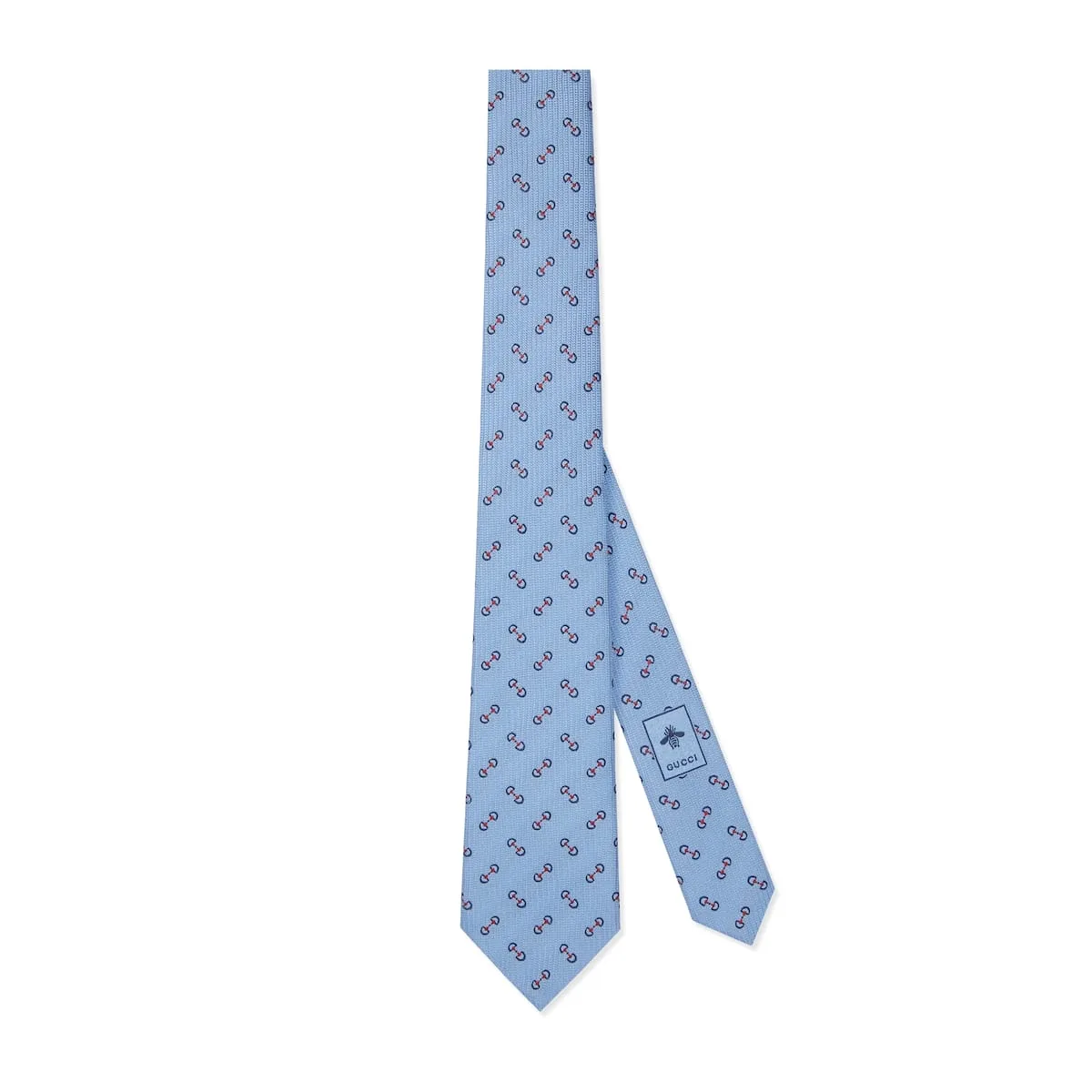 Gucci replica designer Horsebit silk jacquard tie