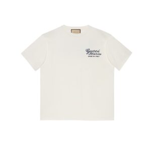 GUCCI Clothing Cotton jersey T-shirt with embroidery