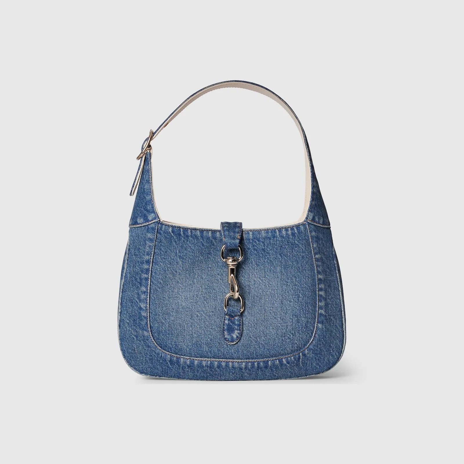 Replica Designer Bags Gucci replica Jackie small shoulder bag blue denim