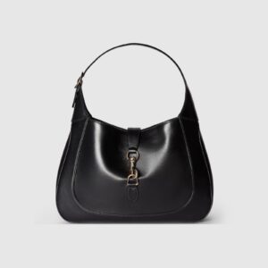 Replica Designer Bag GUCCI Jackie medium shoulder bag black leather