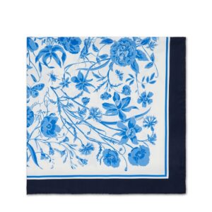 GUCCI Floral print silk scarf