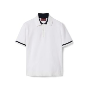 GUCCI Replica Designer Clothes Knit cotton polo shirt with intarsia