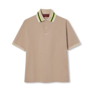 GUCCI Clothing Cotton polo shirt with embroidery