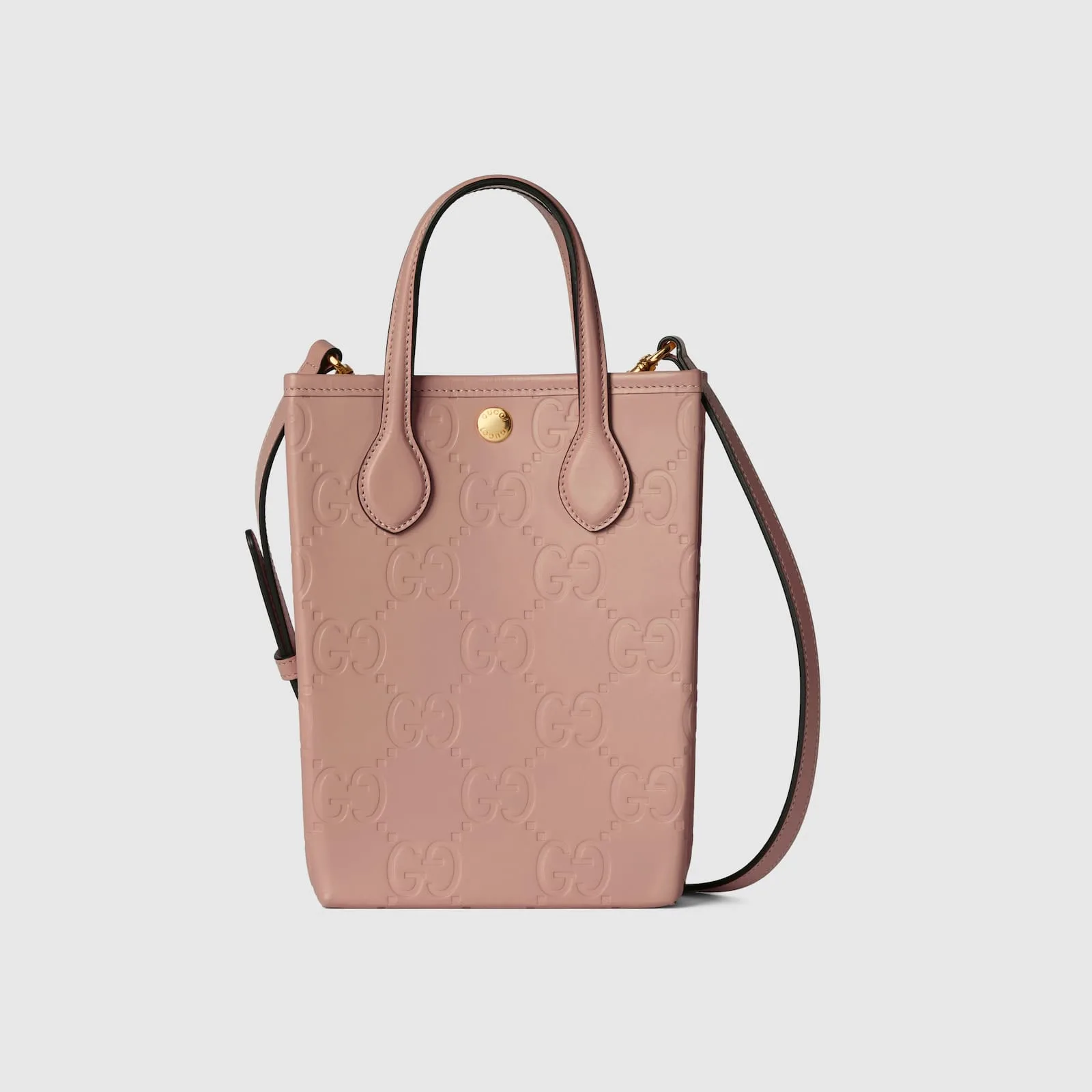 Replica Designer Bags Gucci replica GG super mini bag with strap rose beige leather