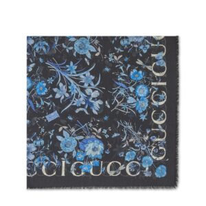 GUCCI Floral print shawl
