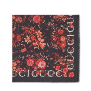 GUCCI Floral print shawl