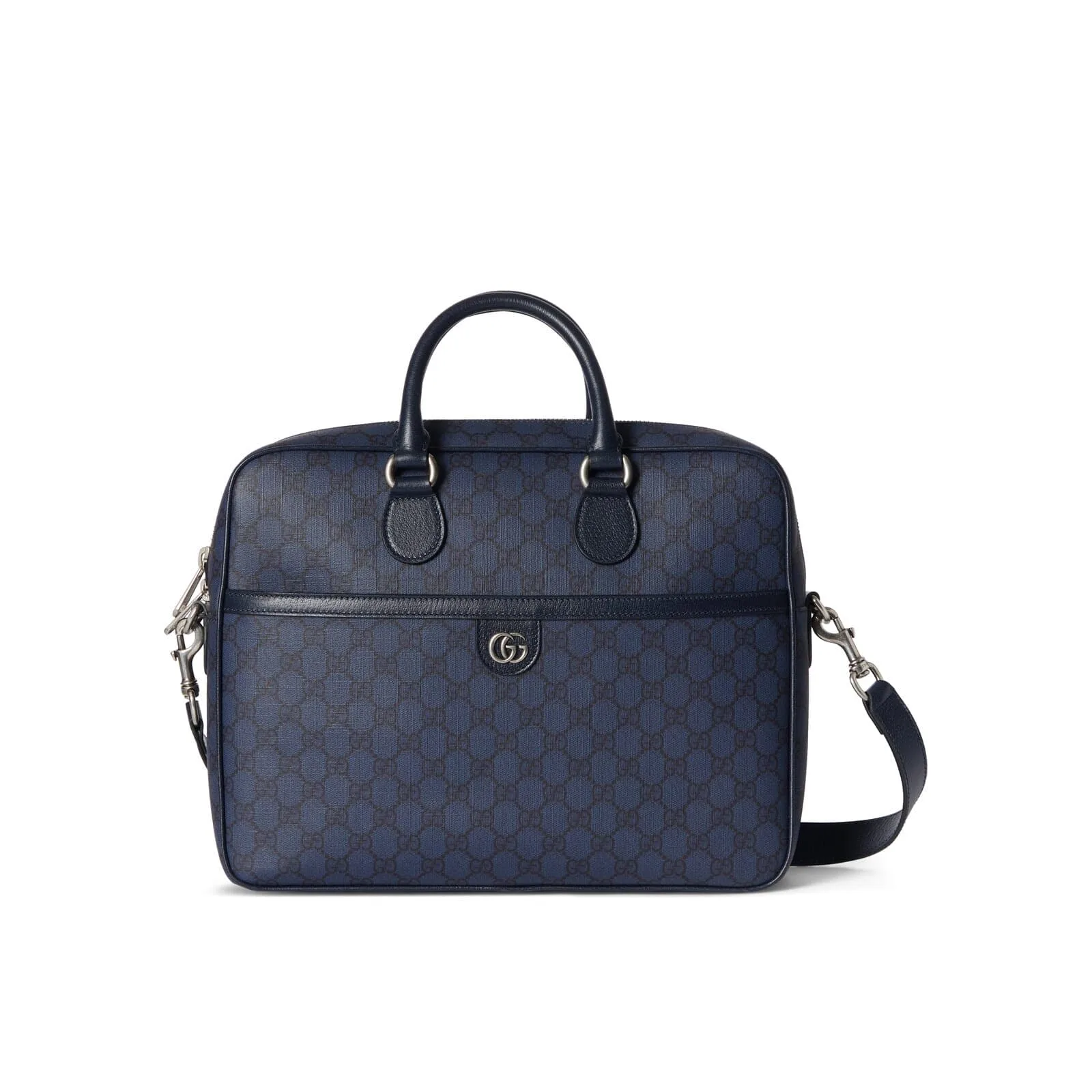 Replica Designer Bags Gucci Replica Bags Ophidia medium GG briefcase blue and dark blue GG Supreme