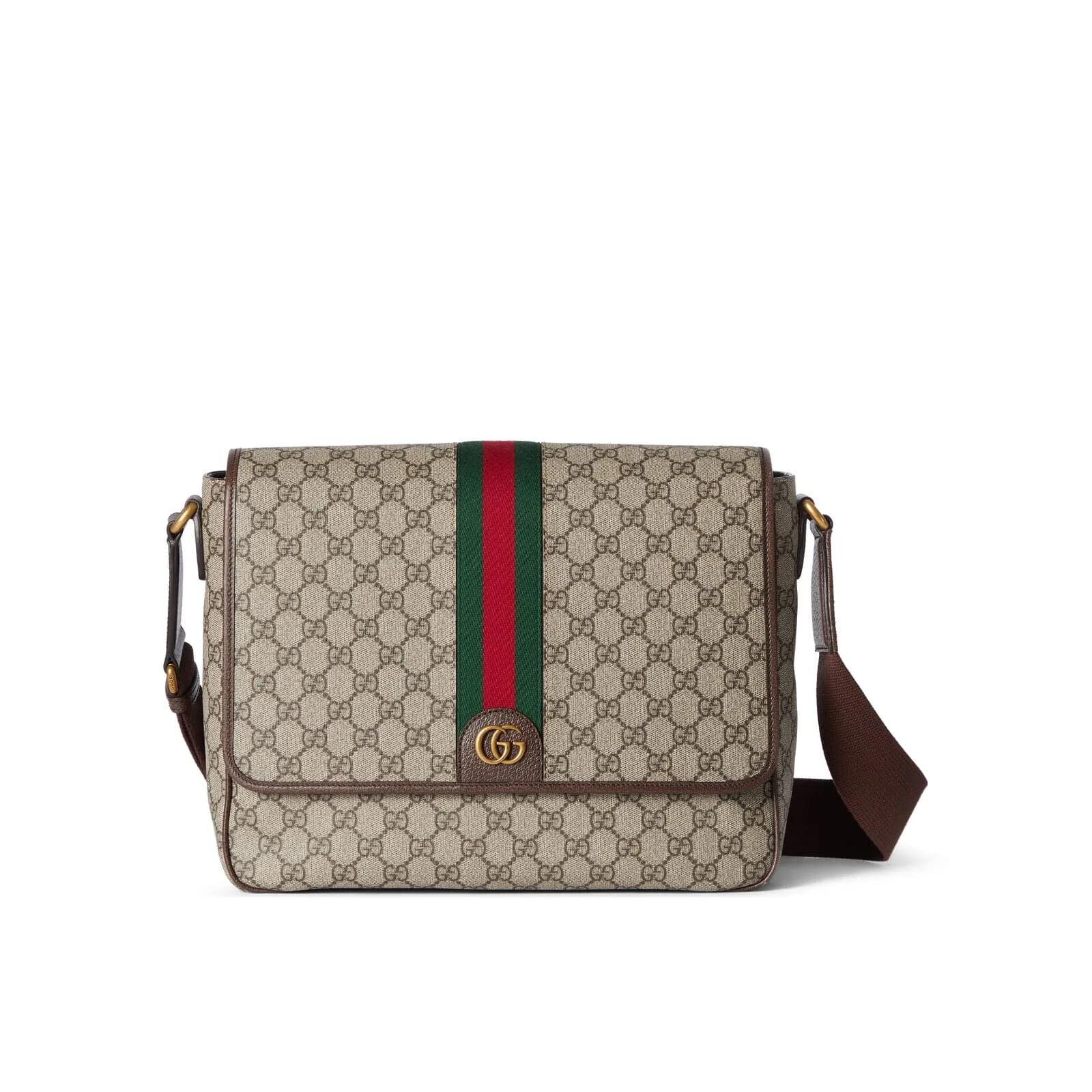 Replica Designer Bags Gucci Replica Bags Ophidia GG large crossbody bag beige and ebony GG Supreme