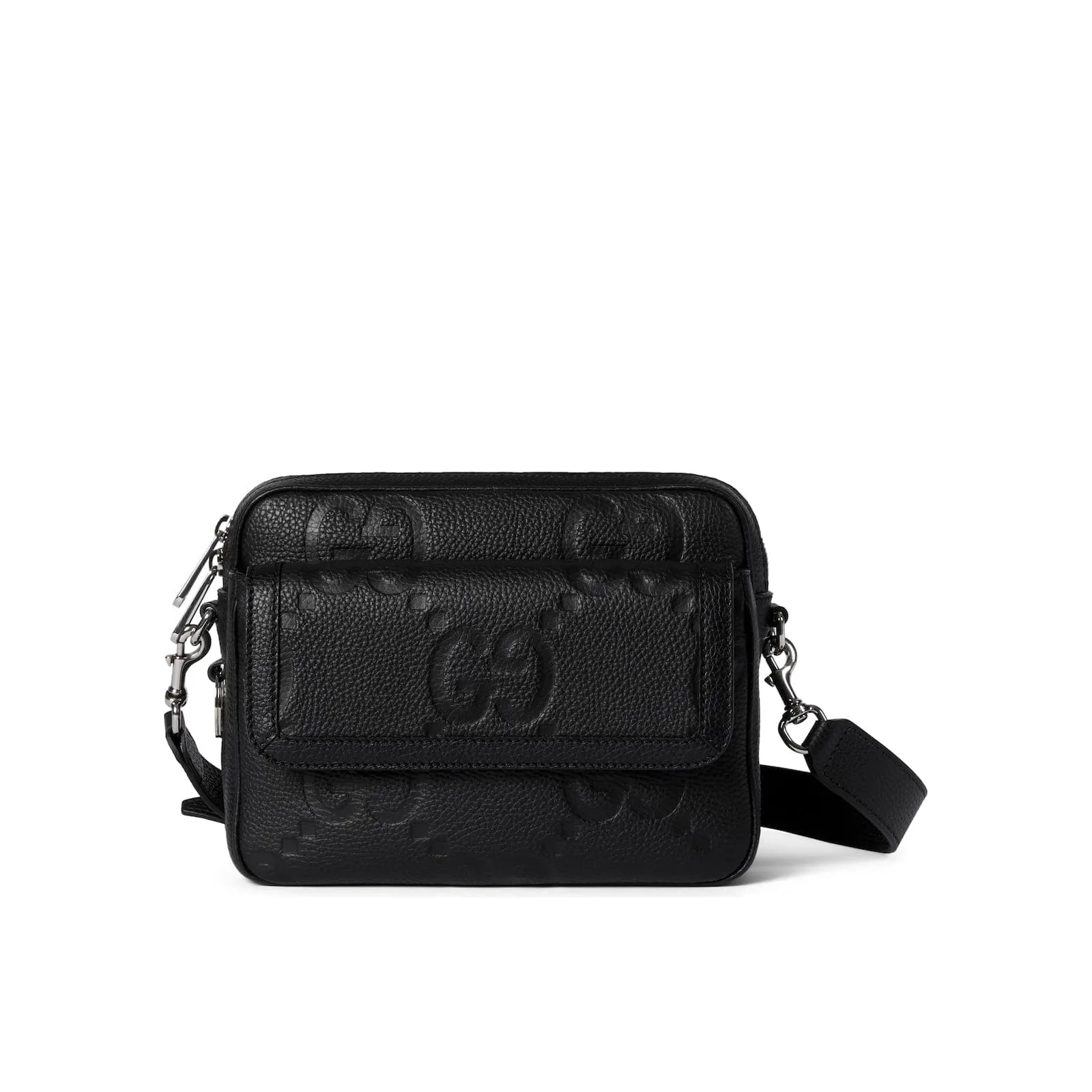 Replica Designer Bags Gucci Replica Bags Jumbo GG small crossbody bag black GG canvas