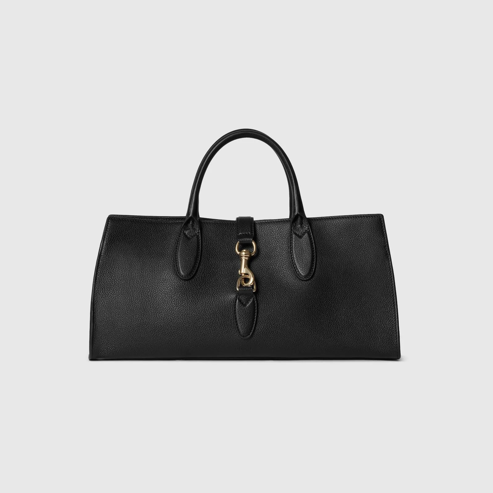 Replica Designer Bags Gucci replica Jackie medium tote bag black leather