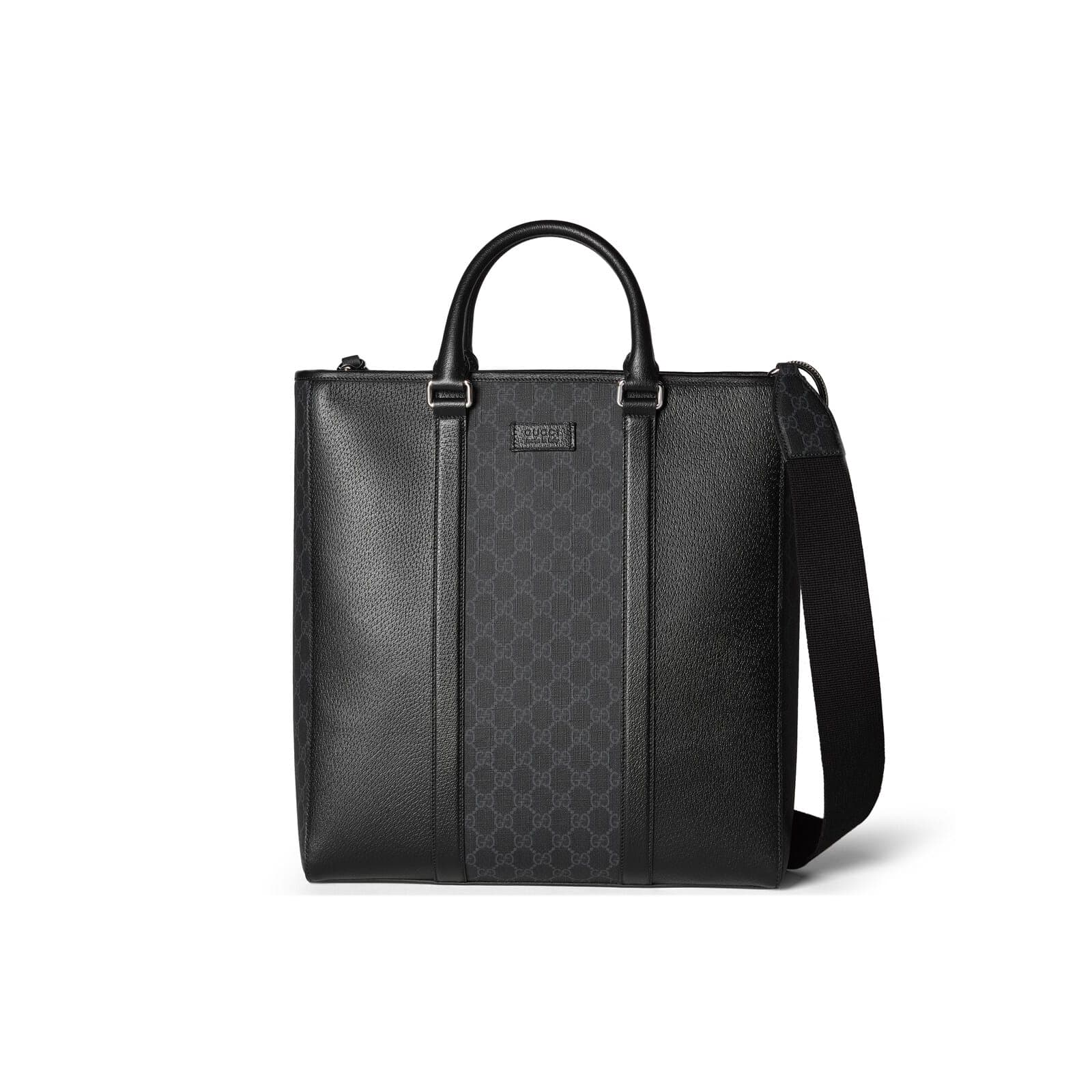 Replica Designer Bags Gucci Replica Bags Medium GG tote bag with tag black leather