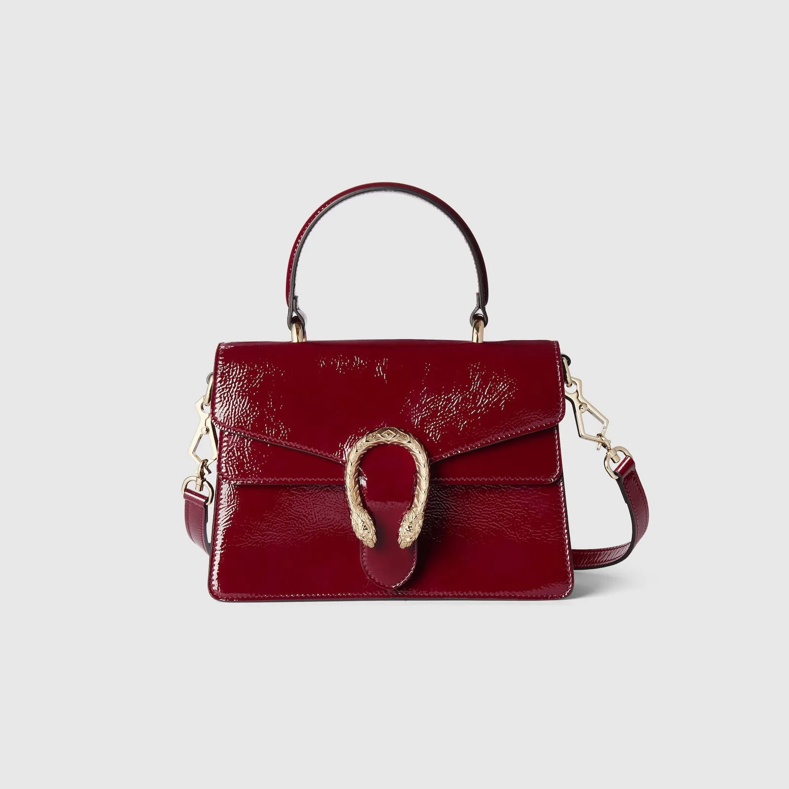 Replica Designer Bags Gucci replica Dionysus small top handle bag Rosso Ancora leather