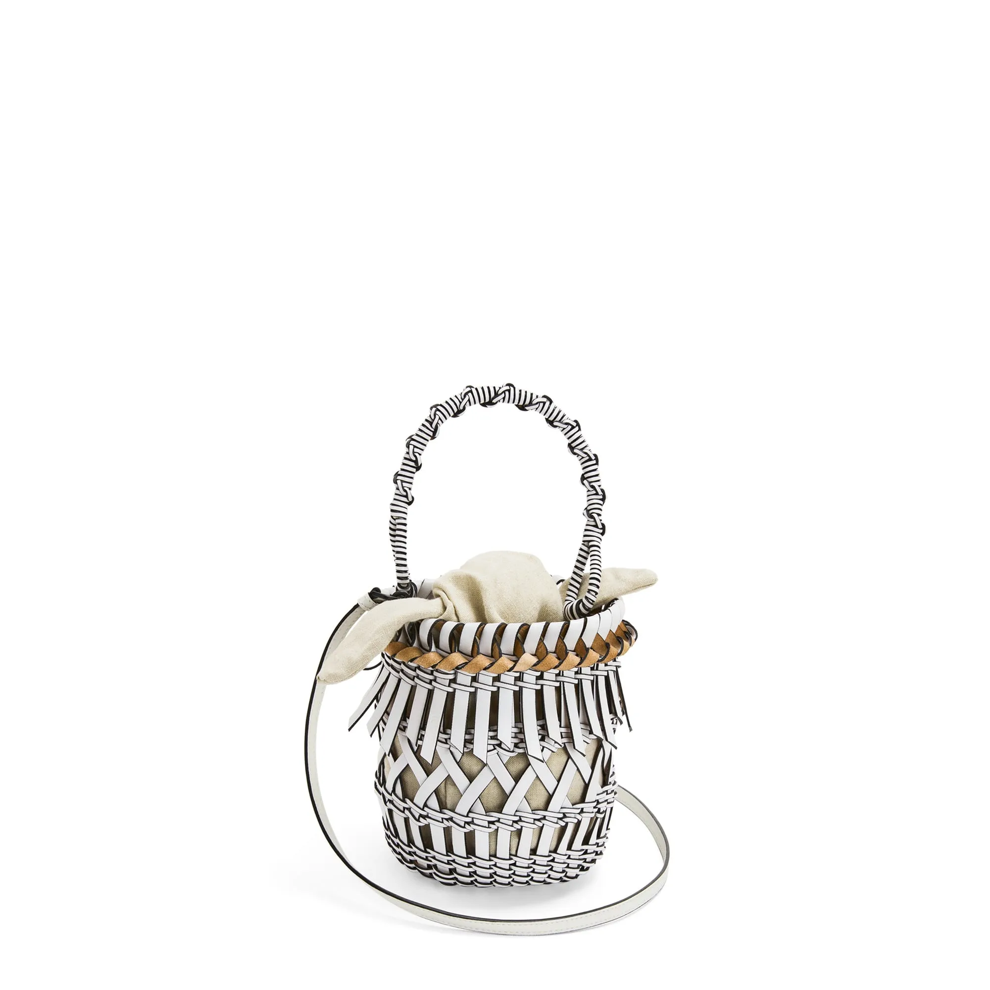 LOEWE Replica bags Small Fringes Bucket bag in Calfskin