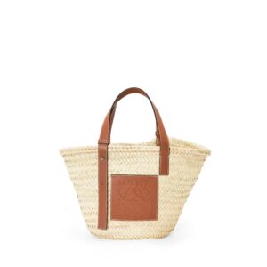 LOEWE Replica Designer Bag Basket bag in palm leaf and Calfskin