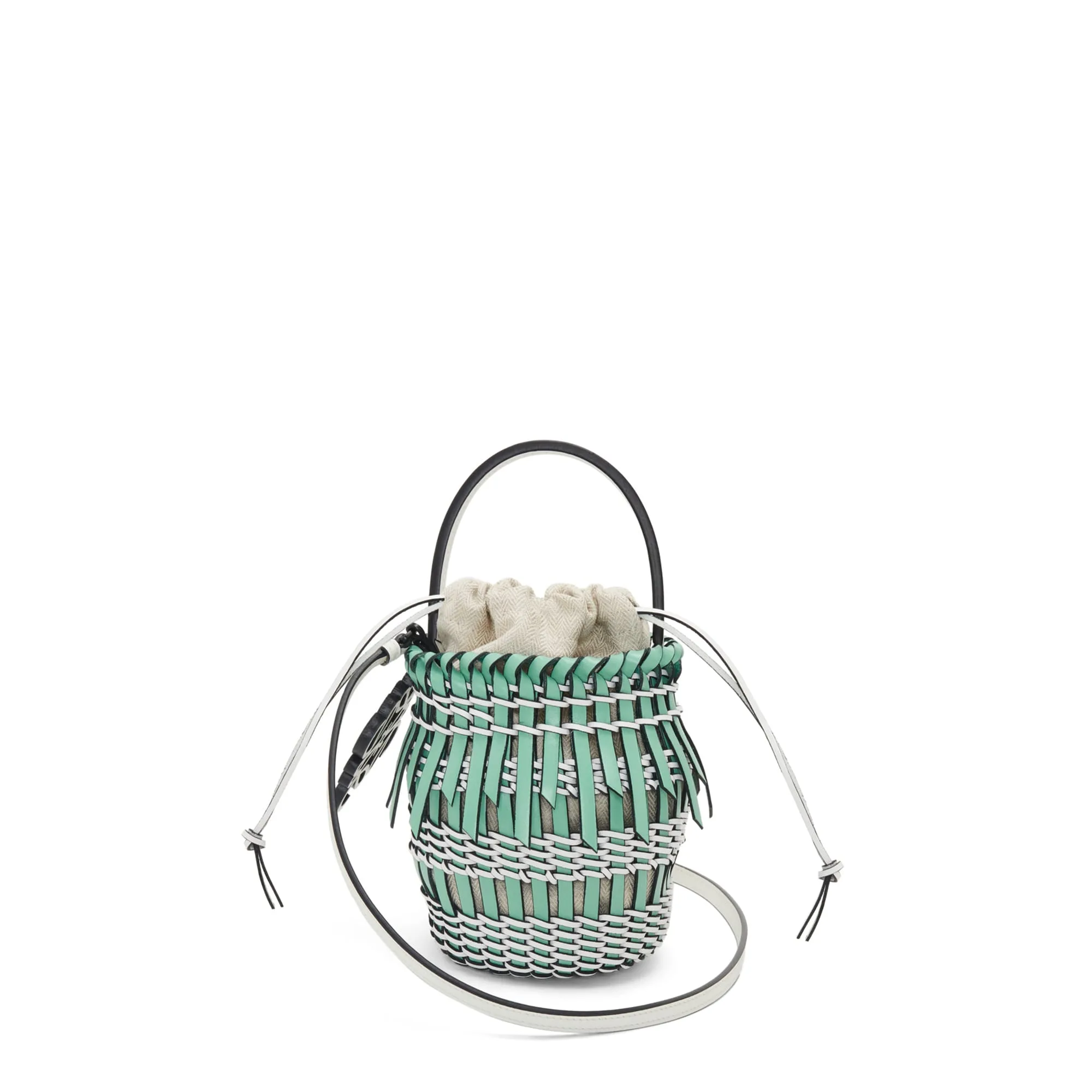 LOEWE Replica bags Small Fringe Bucket bag in Calfskin
