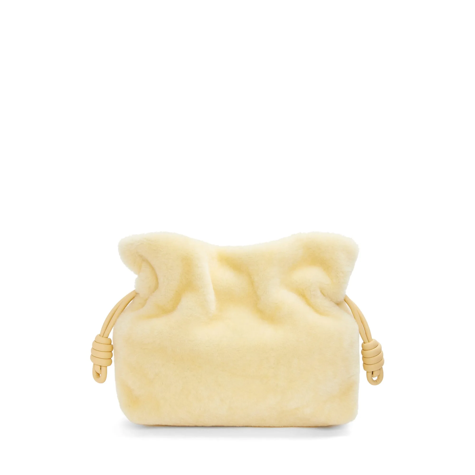 LOEWE Replica bags Flamenco clutch in Shearling