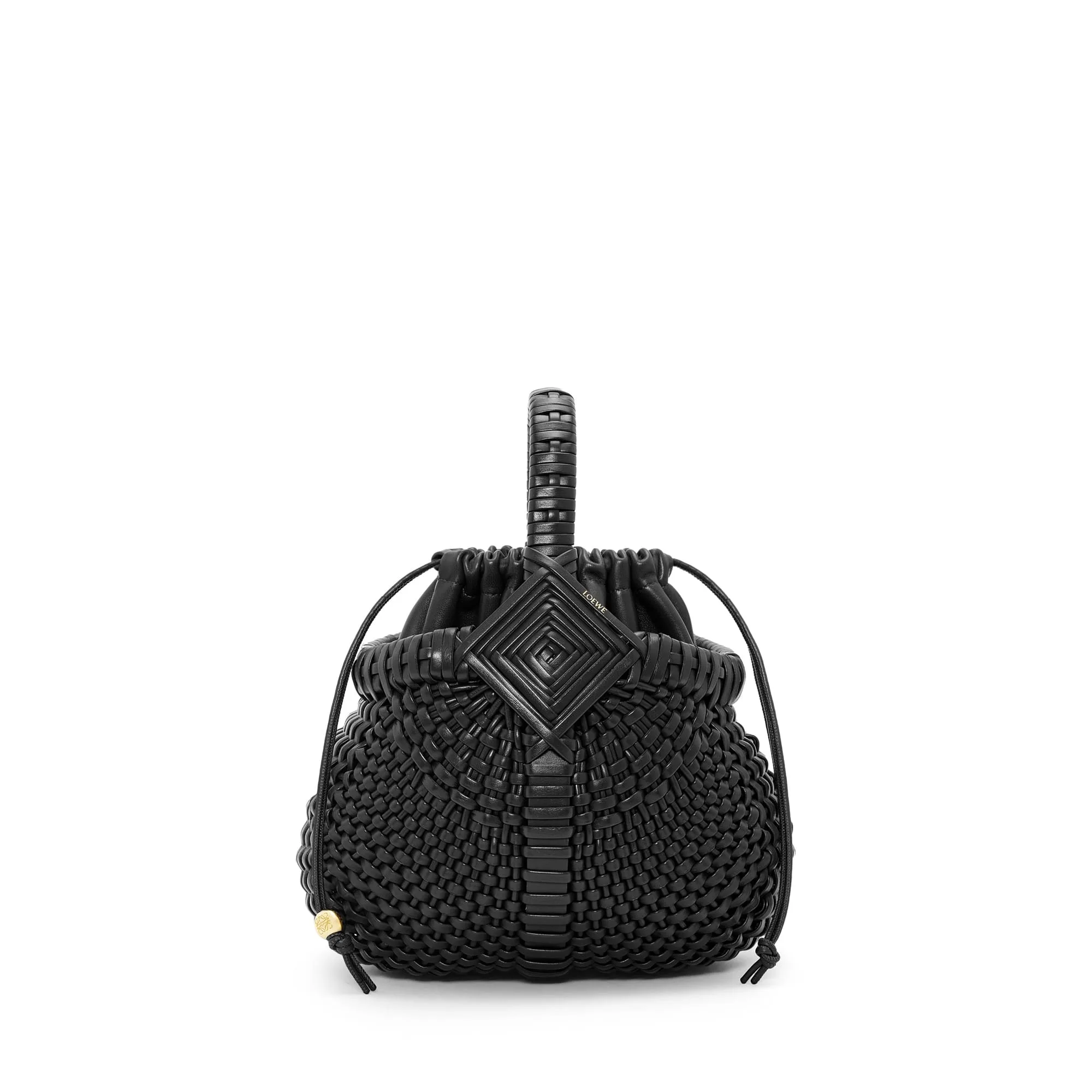 LOEWE Replica bags Mini Diamond Round Basket bag in Calfskin