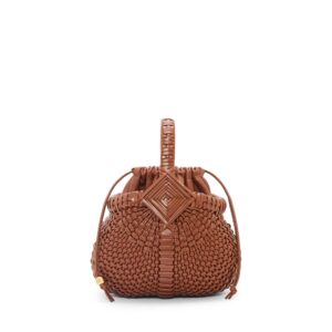 LOEWE Replica Designer Bag Mini Diamond Round Basket bag in Calfskin