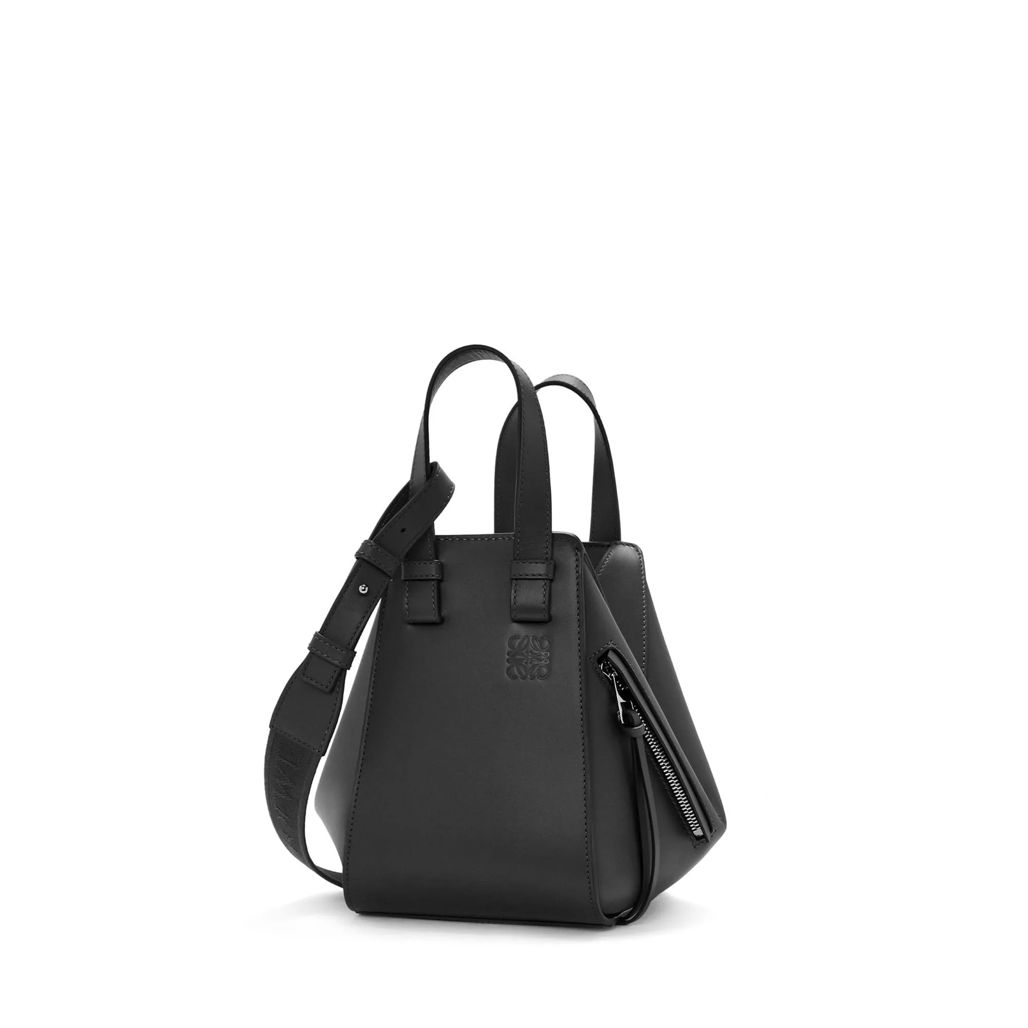 LOEWE Replica bags Compact Hammock bag in satin Calfskin