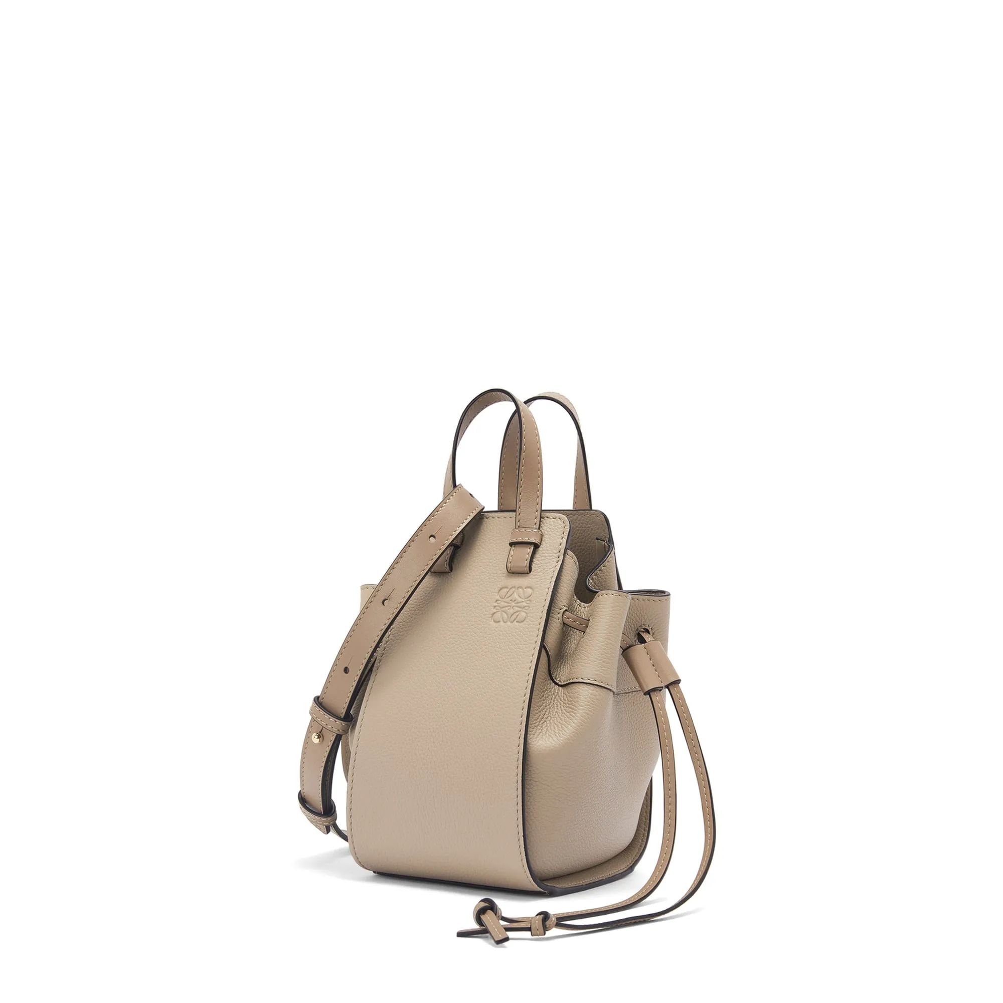 LOEWE Replica bags Mini Hammock drawstring in soft grained Calfskin
