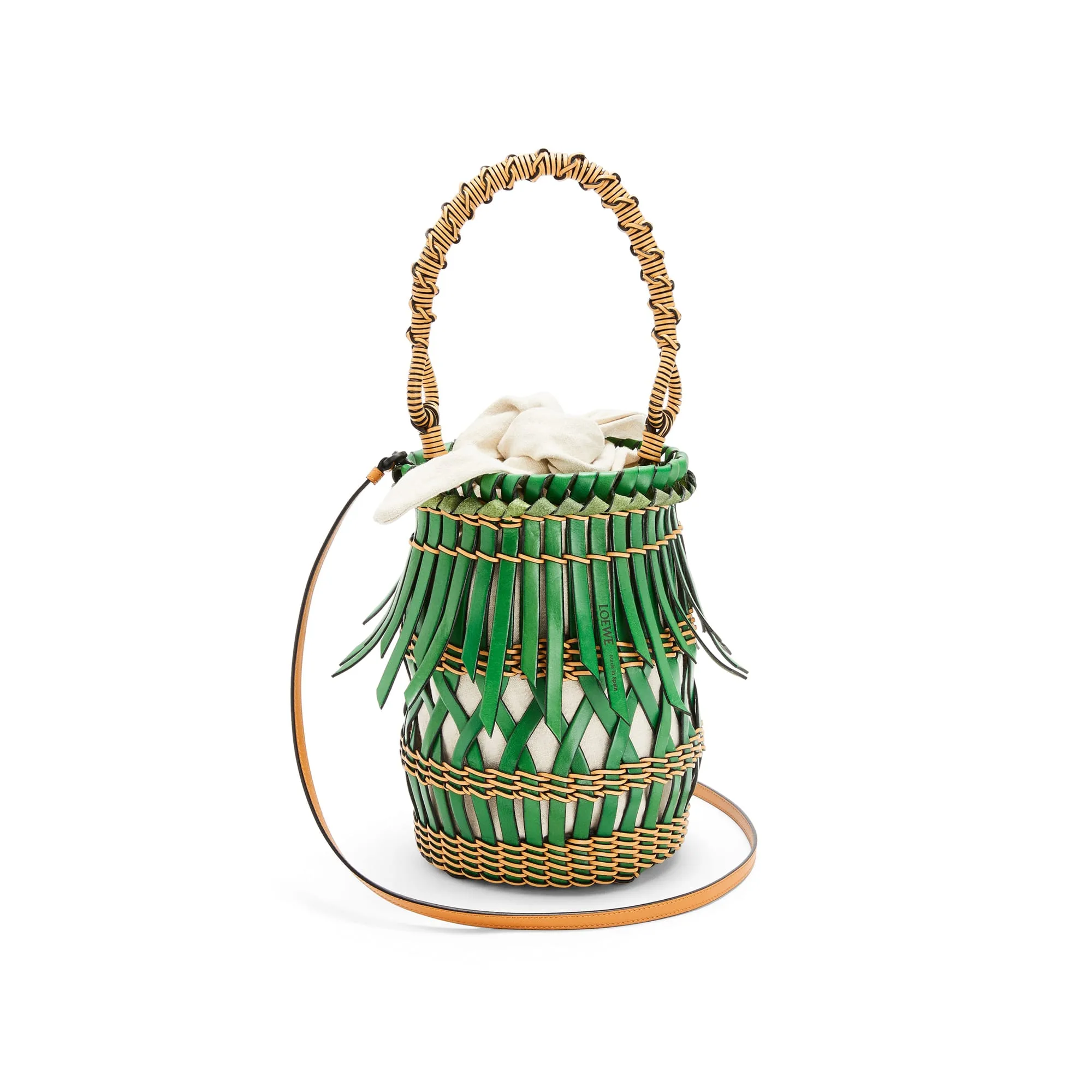 LOEWE Replica bags Fringes Bucket bag in Calfskin