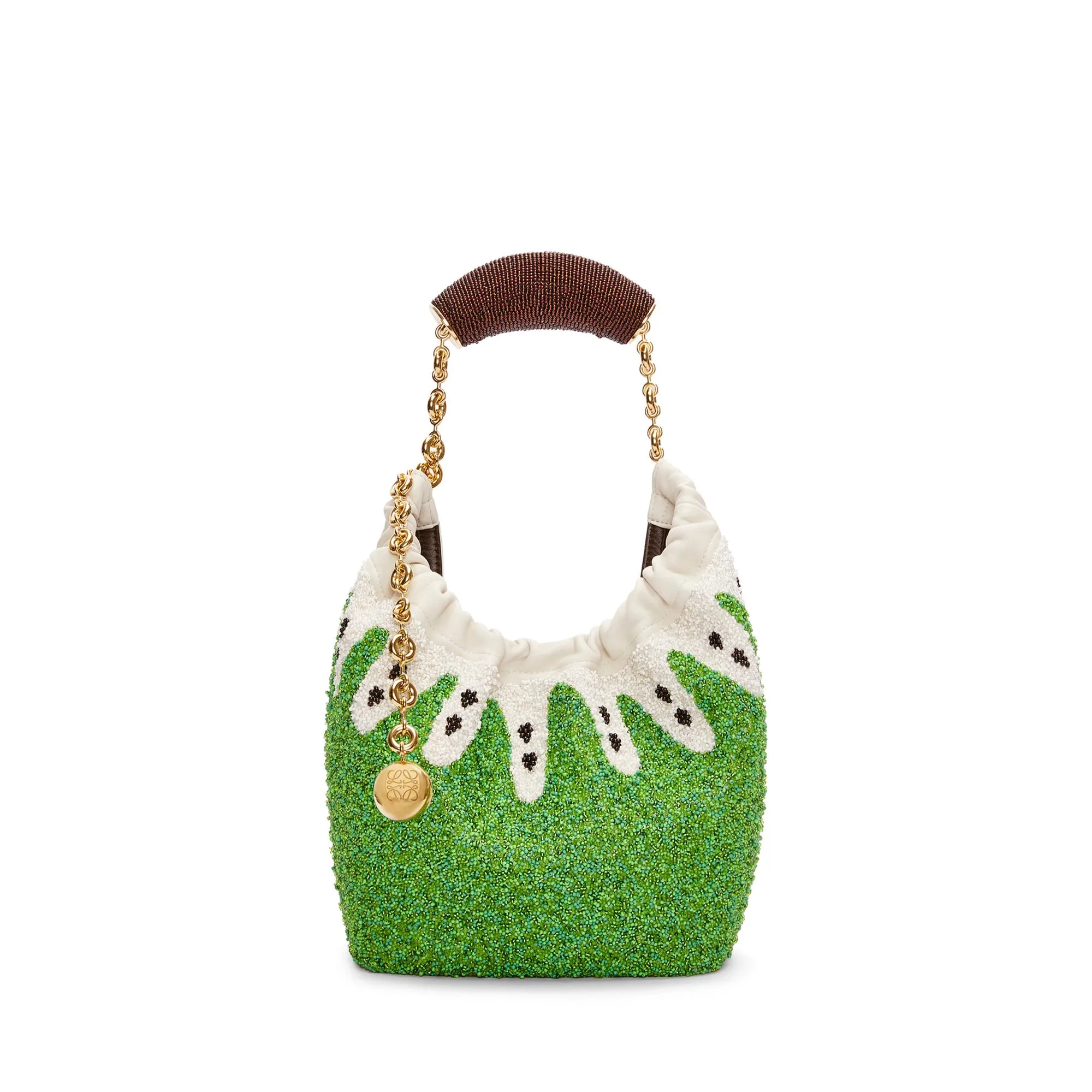LOEWE Replica bags Mini Squeeze bag in beaded Leather