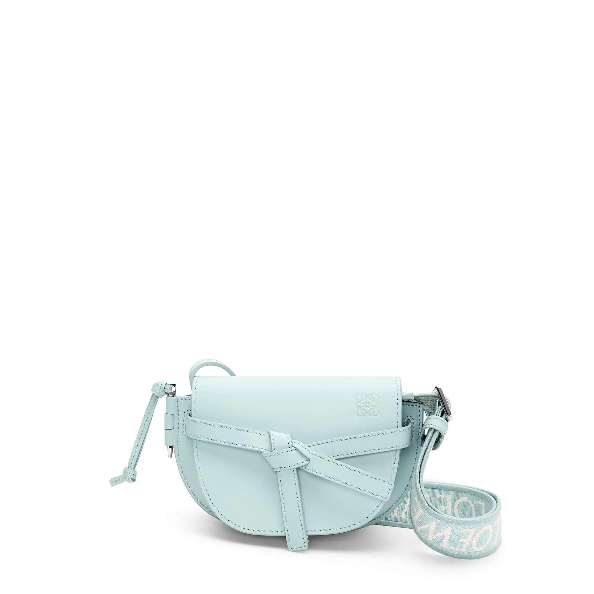 LOEWE Replica bags Mini Gate Dual bag in soft Calfskin and jacquard