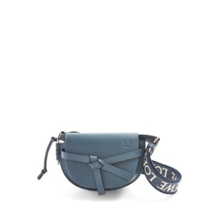 LOEWE Replica Designer Bag Mini Gate Dual bag in soft Calfskin and jacquard