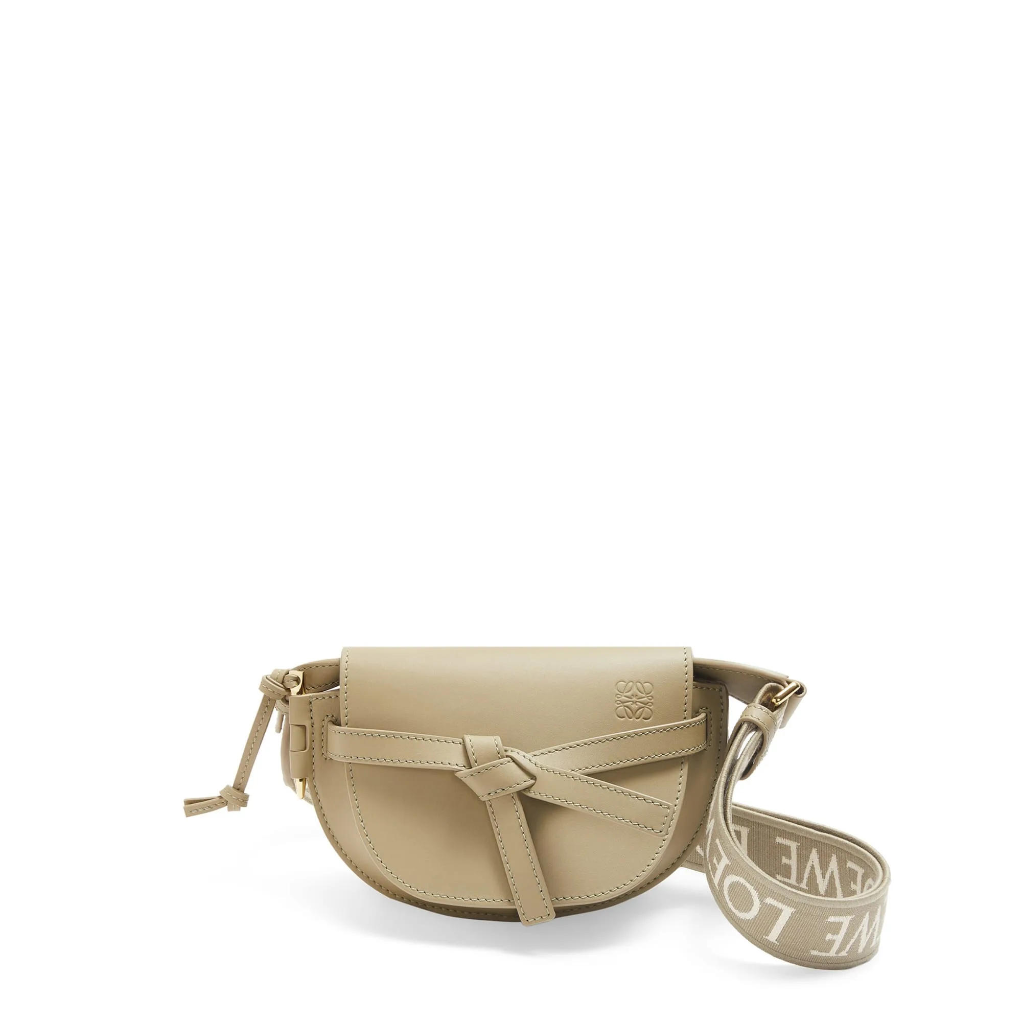 LOEWE Replica bags Mini Gate Dual bag in soft Calfskin and jacquard
