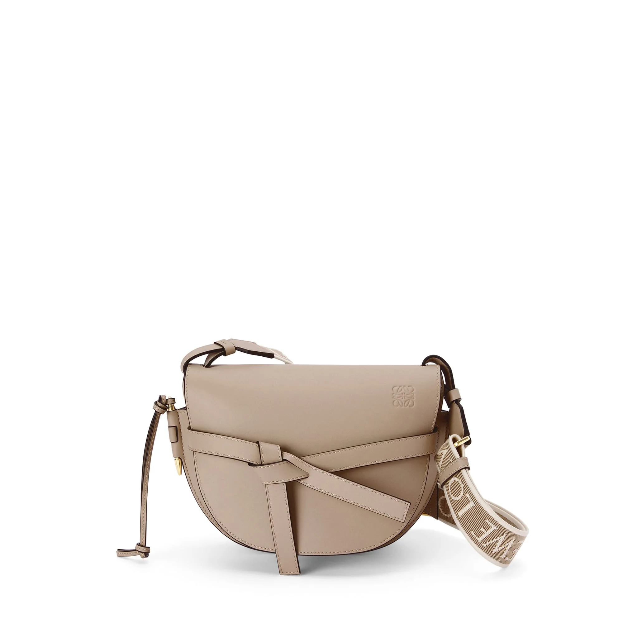 LOEWE Replica bags Small Gate bag in soft Calfskin and jacquard