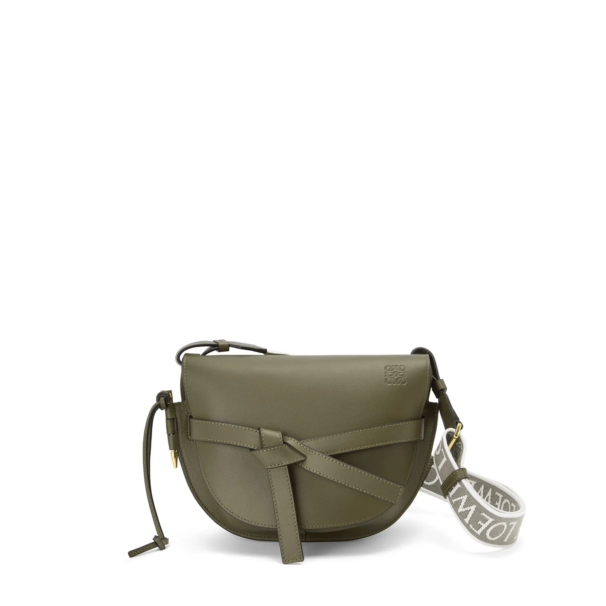 LOEWE Replica bags Small Gate bag in soft Calfskin and jacquard