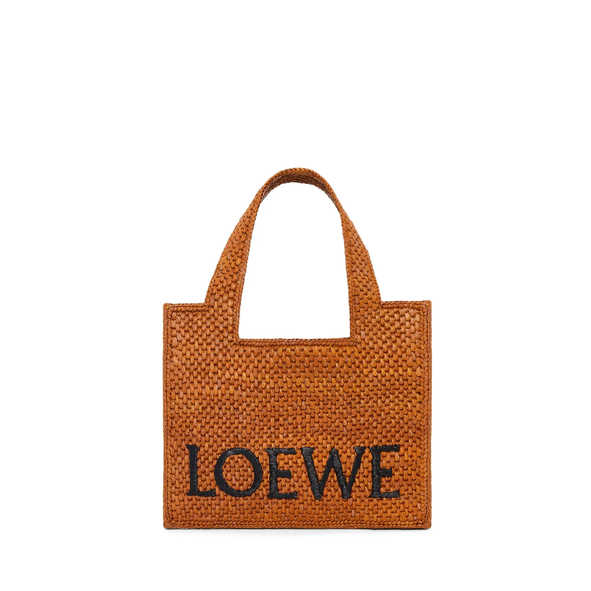 LOEWE Replica bags Small LOEWE Font Tote in Raffia