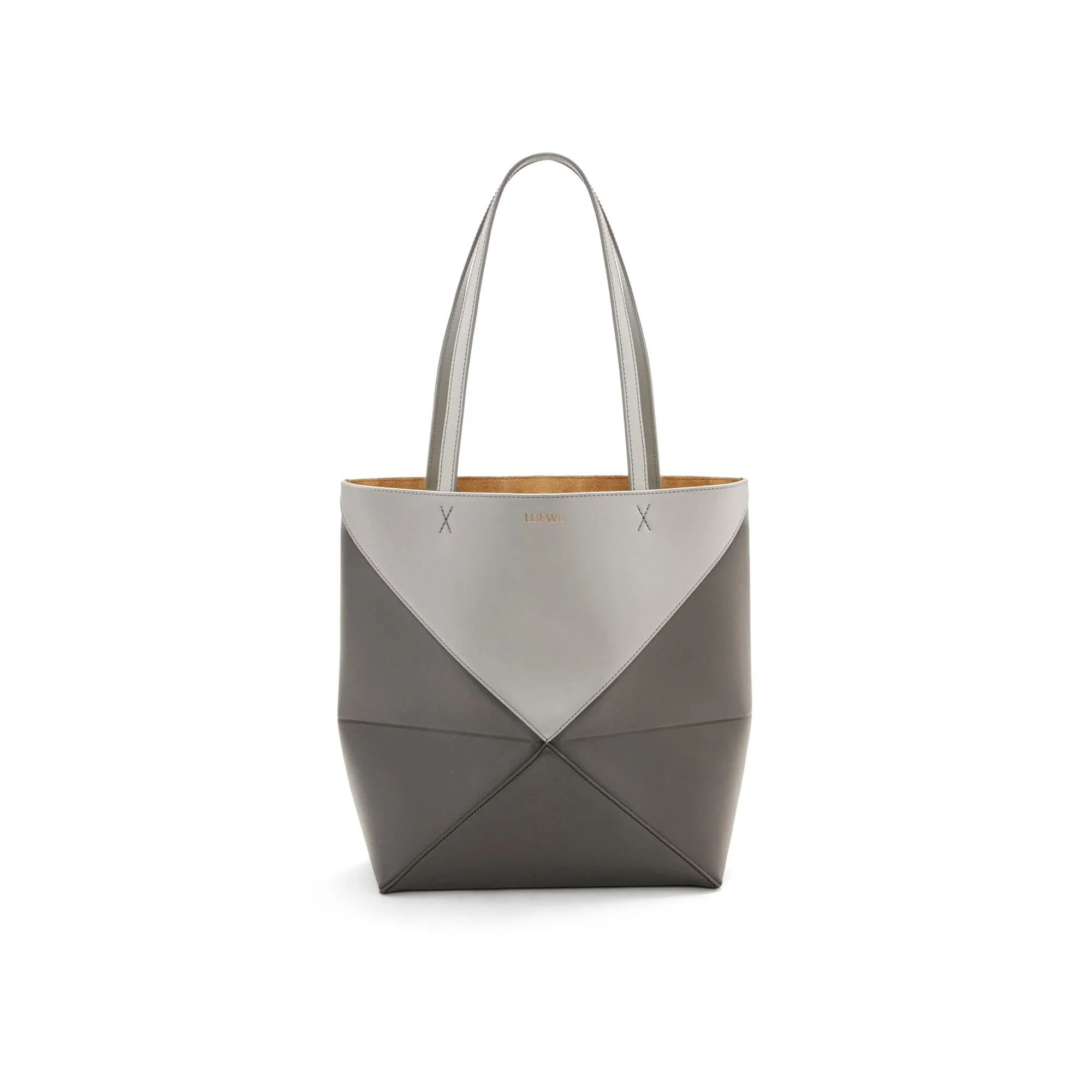 LOEWE Replica bags Puzzle Fold Tote in shiny Calfskin 0010972925