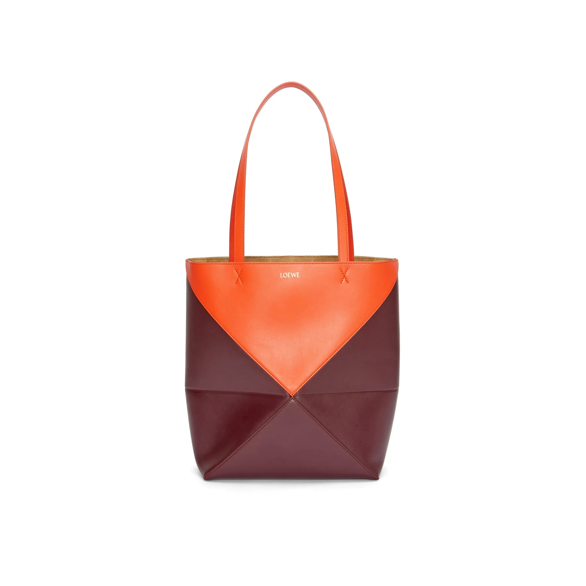 LOEWE Replica bags Puzzle Fold Tote in shiny Calfskin